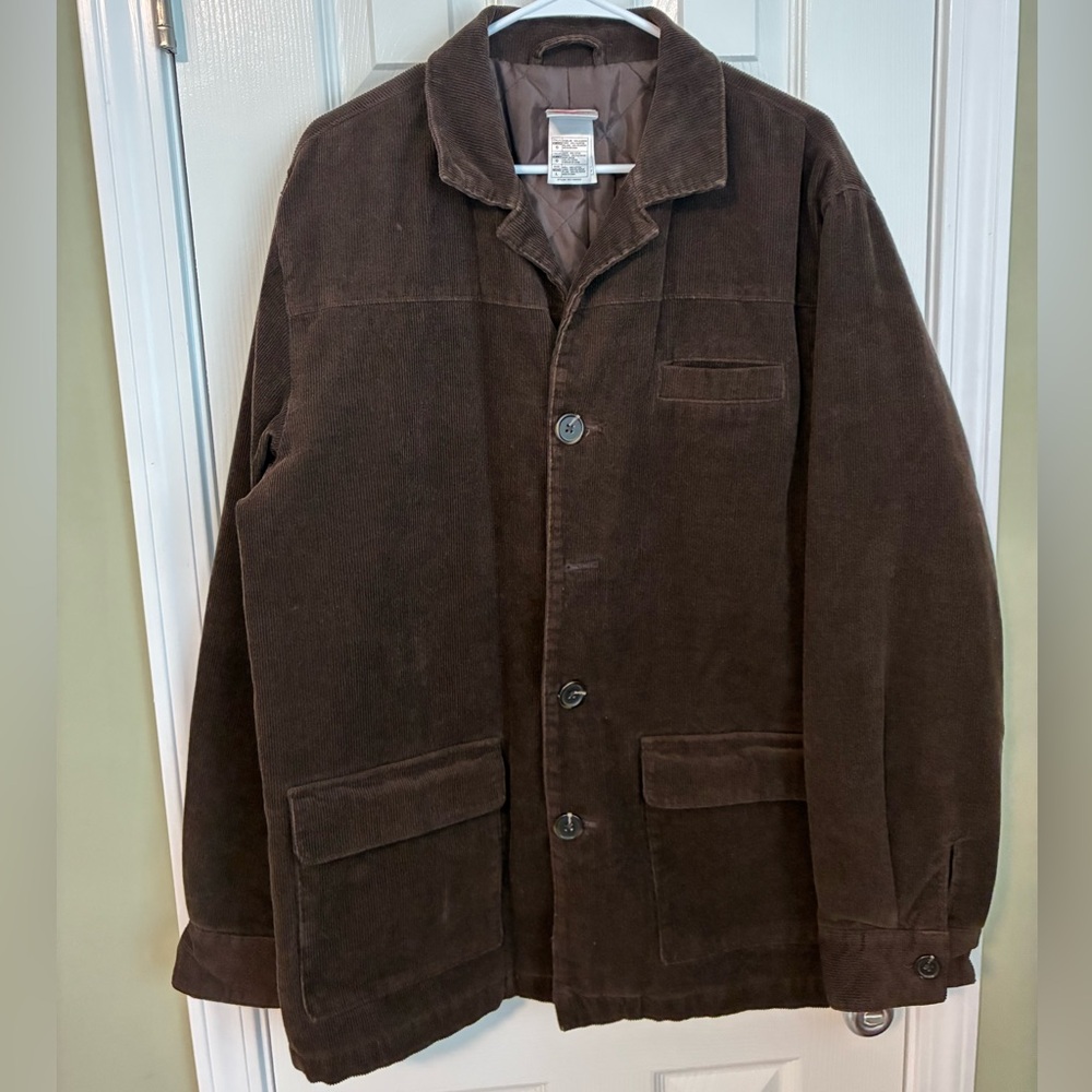 Disney Men's Dark Brown Corduroy Jacket
